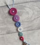 Trio of Frosty Button Dangle Tree Decorations, Christmas Decorations - Image 5