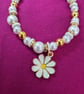 Daisy Charm and Pearl Bracelet  - Image 2