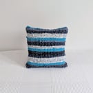 Small Vintage Fabric Handwoven Cushion with Zip Fastening