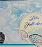 Handmade Congratulations Card – "Let's Shell-ebrate" – Seashell- Coastal Design - Image 2