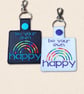 Be Your Own Happy Keyring - Positive Rainbow Bag Charm