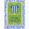  Sheffield Wednesday Cross Stitch Kit Size 4" x 6"  Full Kit