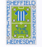  Sheffield Wednesday Cross Stitch Kit Size 4" x 6"  Full Kit