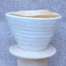 Coffee filter holder dripper pourover handthrown stoneware pottery ceramic