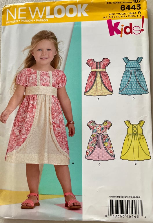 New Look Child's Dress Pattern 6443 - Uncut