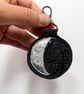 Up-cycled crescent moon key ring or bag charm. - Image 4
