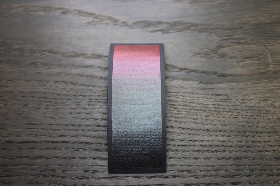 CS07 Black Hole - Colour Shift Watercolour Black and Red - Half Pan Watercolour 