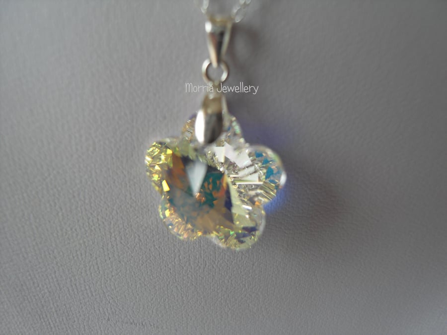 Crystal Flower Pendant