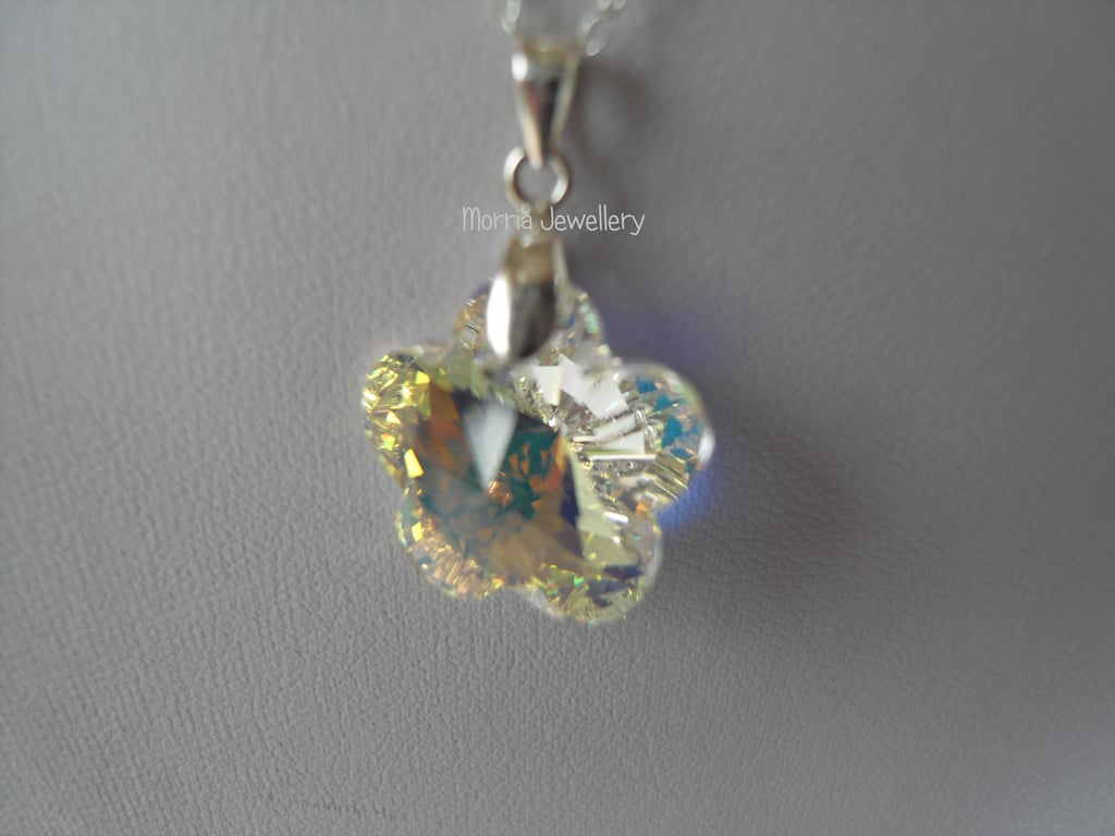 Crystal Flower Pendant