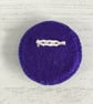Hand Embroidered Turquoise Blue Brooch - Image 3