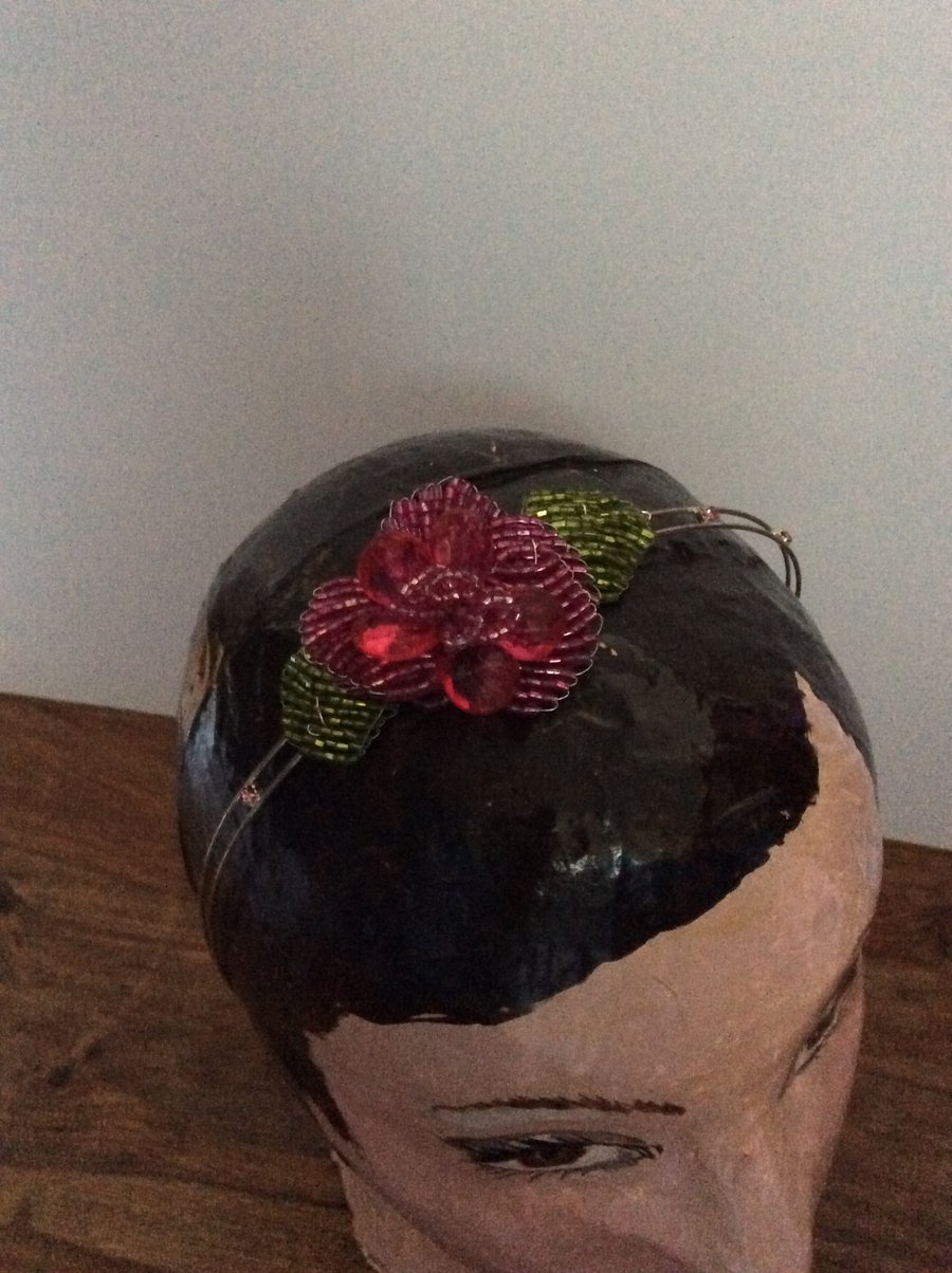 Crystal flower headband 