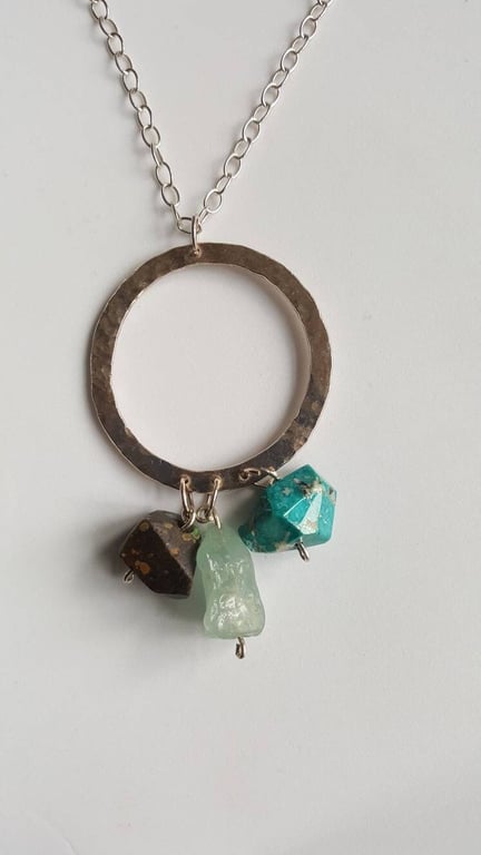 Acquamarine and Turquoise Necklace 