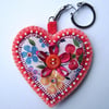 Heart Key Ring / Bag Charm