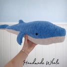 Large Crochet Whale Plush Toy 