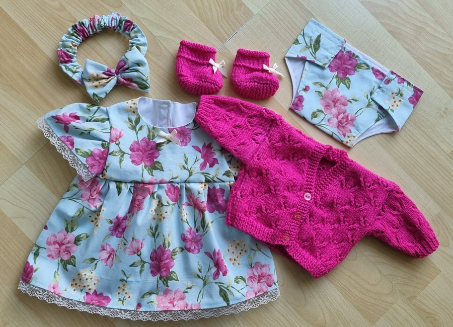 17 inch Dolls 5 piece Blooming Lovely clothing set (68)