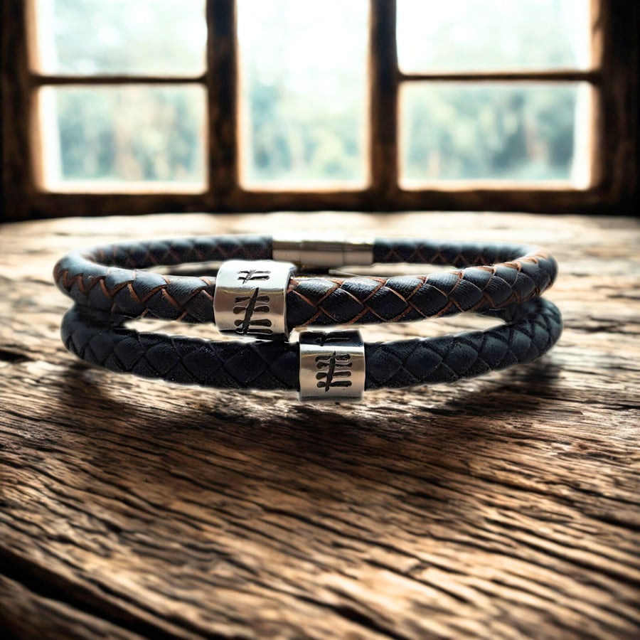 10th Wedding Anniversary Tally Bracelet - Gift Boxed - Free Delivery