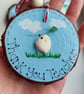 Thank You Teacher Ornament, Handmade Sea Glass Bird Gift - Image 9