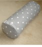 Bolster Cushion Cover 16" x 6" Cylinder Neck Roll Polka Dots Grey White Spots - Image 1