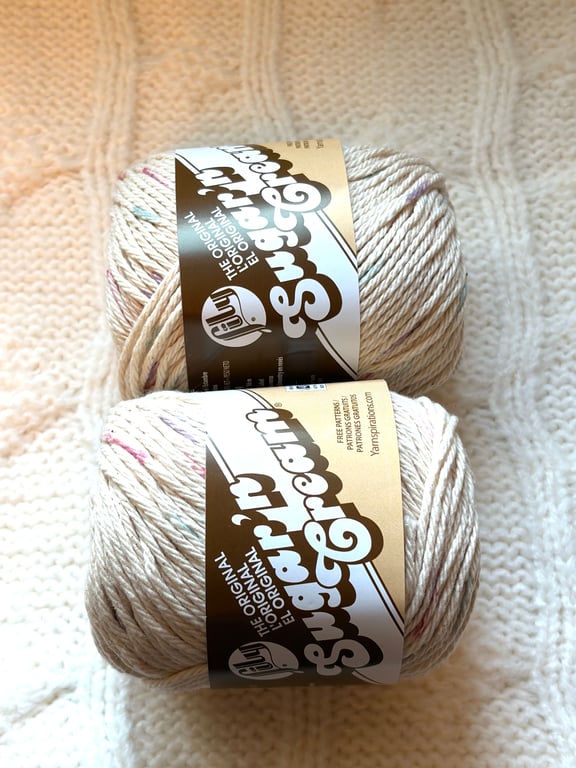 2 balls x 56.7g Lily Sugar 'n Cream The Original Yarn - Potpourri 100% Cotton