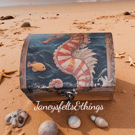 Rustic wooden trinket box 