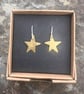 Brass Star Christmas Earrings - Image 8