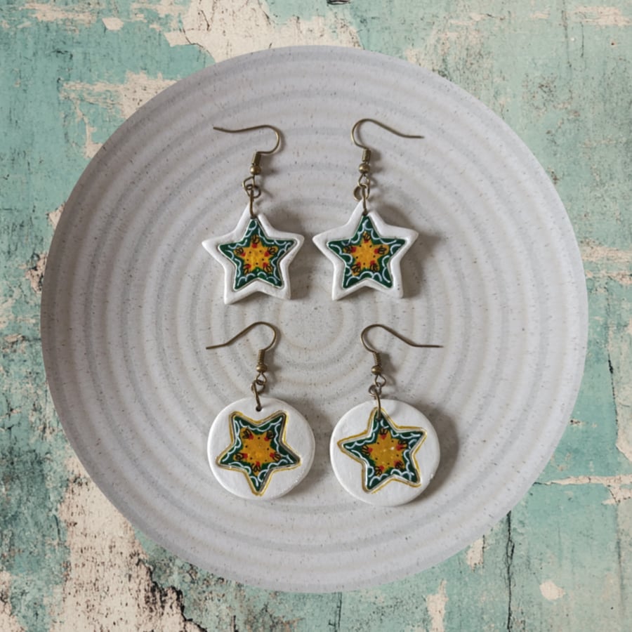 Circus star earrings 
