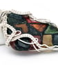 Stained seaglass pendant, Gaudi style pendant - Image 6