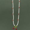 Beaded Cherry Pendant Necklace - Smoothie Collection.