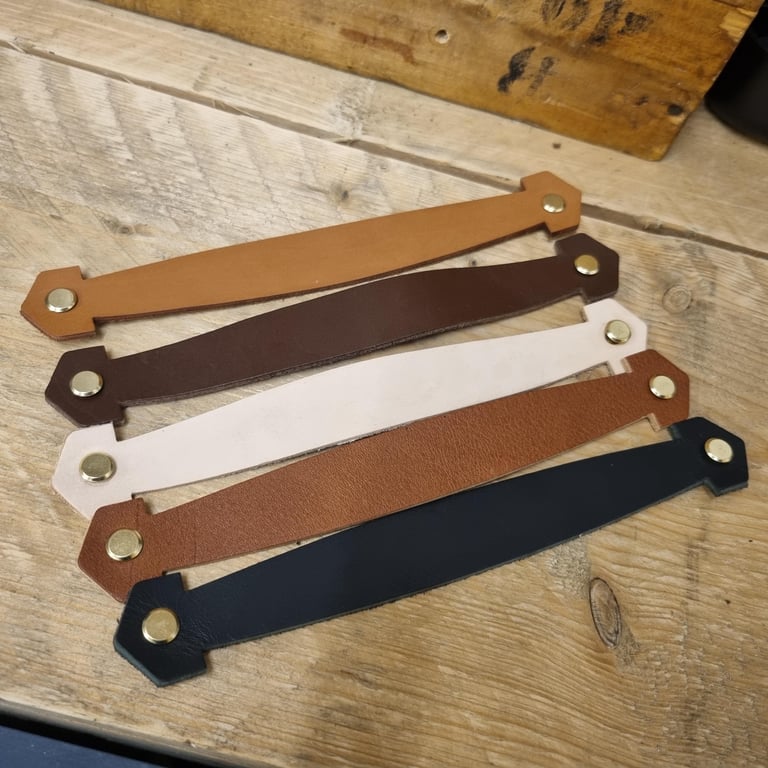 7" Genuine Leather Handle Suit Case Style X1