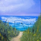 Original Painting, " A walk down to the beach" Wall Art