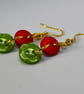 Christmas Button Earrings - Short - Image 3