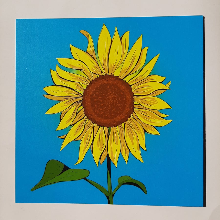 Sunflower Art Print - Ukraine Charity Print