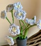 Forget-Me-Not bouquet, crochet everlasting spring flowers - Image 4