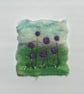 Allium picture,  Wool Felt and Embroidery  - Image 1