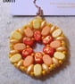 Hexagonal bead earrings (customisable) - Image 1