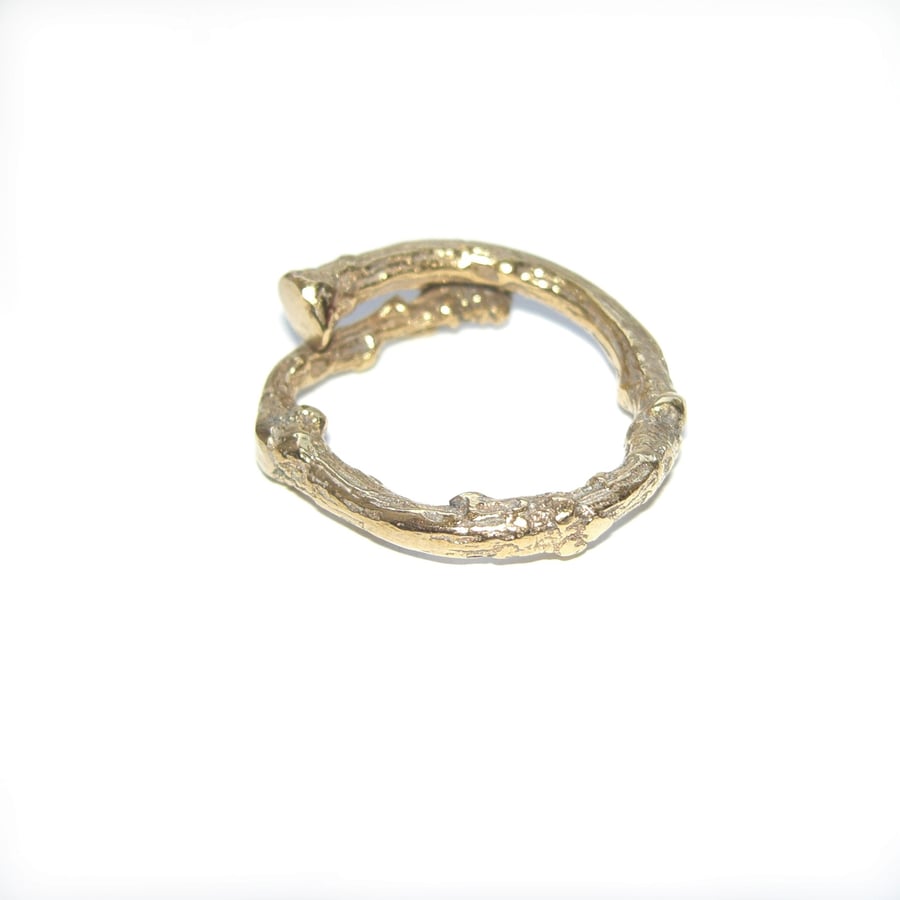 Gold Vermeil Twig Ring
