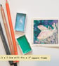 Pink anemone fish miniature, original painting, tiny artwork - Image 6