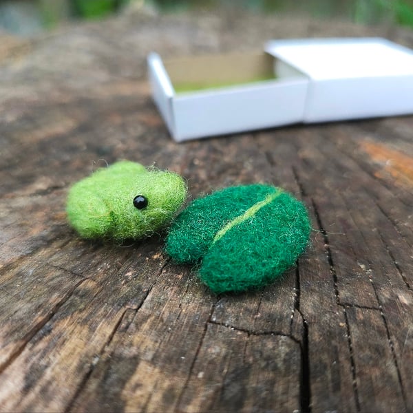 Needle felted matchbox pet. Lots to choose from!