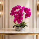 Luxury Pink Orchid – Decorative Floral Arrangement – Elegant Gift – Home Déco
