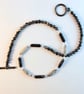 Picasso Jasper Necklace, Blue Chalcedony, Larvikite & Pyrite - Handmade In Devon - Image 6