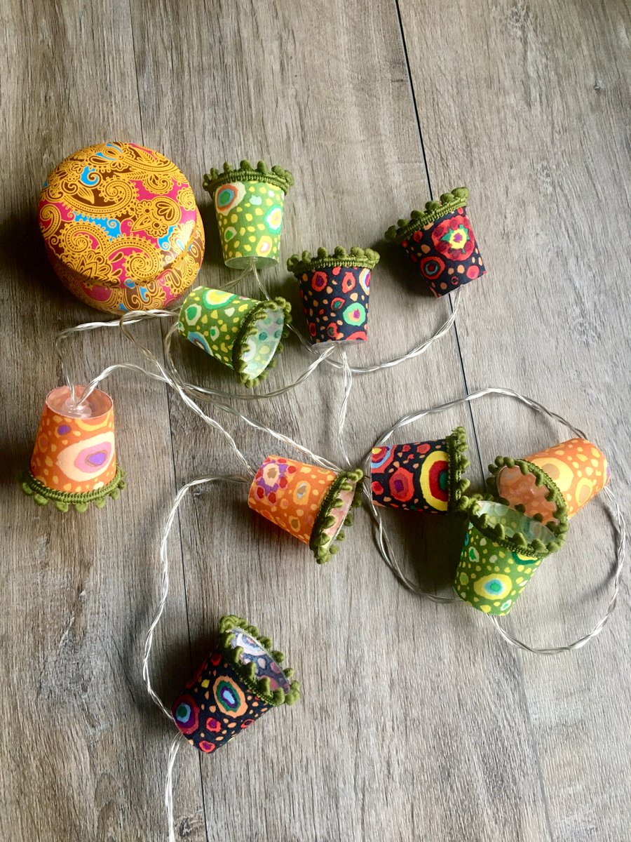 Lampshade Fairy Lights - Kaffe Fassett - Roman Glass