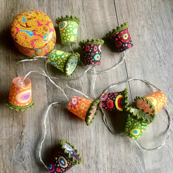 Lampshade Fairy Lights - Kaffe Fassett - Roman Glass