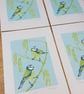 Bluetits - linoprint - Image 6