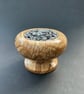 Spalted beech hardwood pot pourri with pewter lid and bag of dried lavender - Image 3