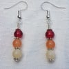 Gorgeous Red Spectrum Earrings No1