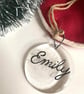 Personalised Clear Bauble - Image 2