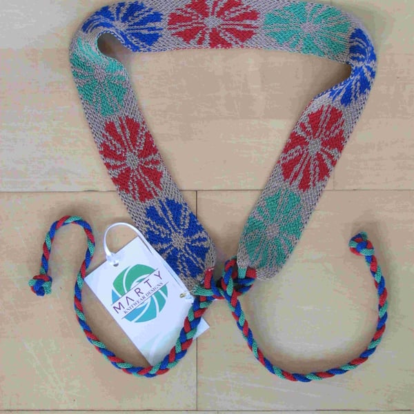Schiaparelli inspired patterned hand-loomed Belt  