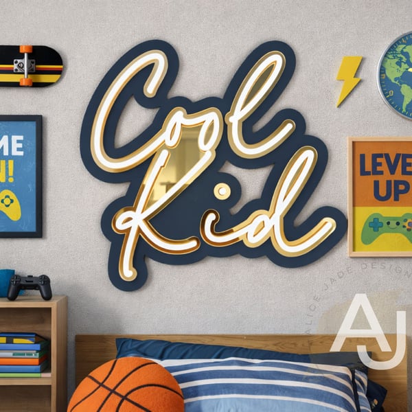 Cool Kid Sign Acrylic Sign for Kids