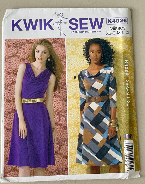 Kwik Sew Dress Pattern K4026. This pattern is new and uncut