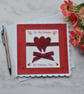 Happy Valentine's Day Red Love Hearts Glitter Free Post 3D Luxury Handmade Card - Image 1